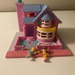 Vintage Polly Pocket 1993 Bluebird Bay Window House Lights Up